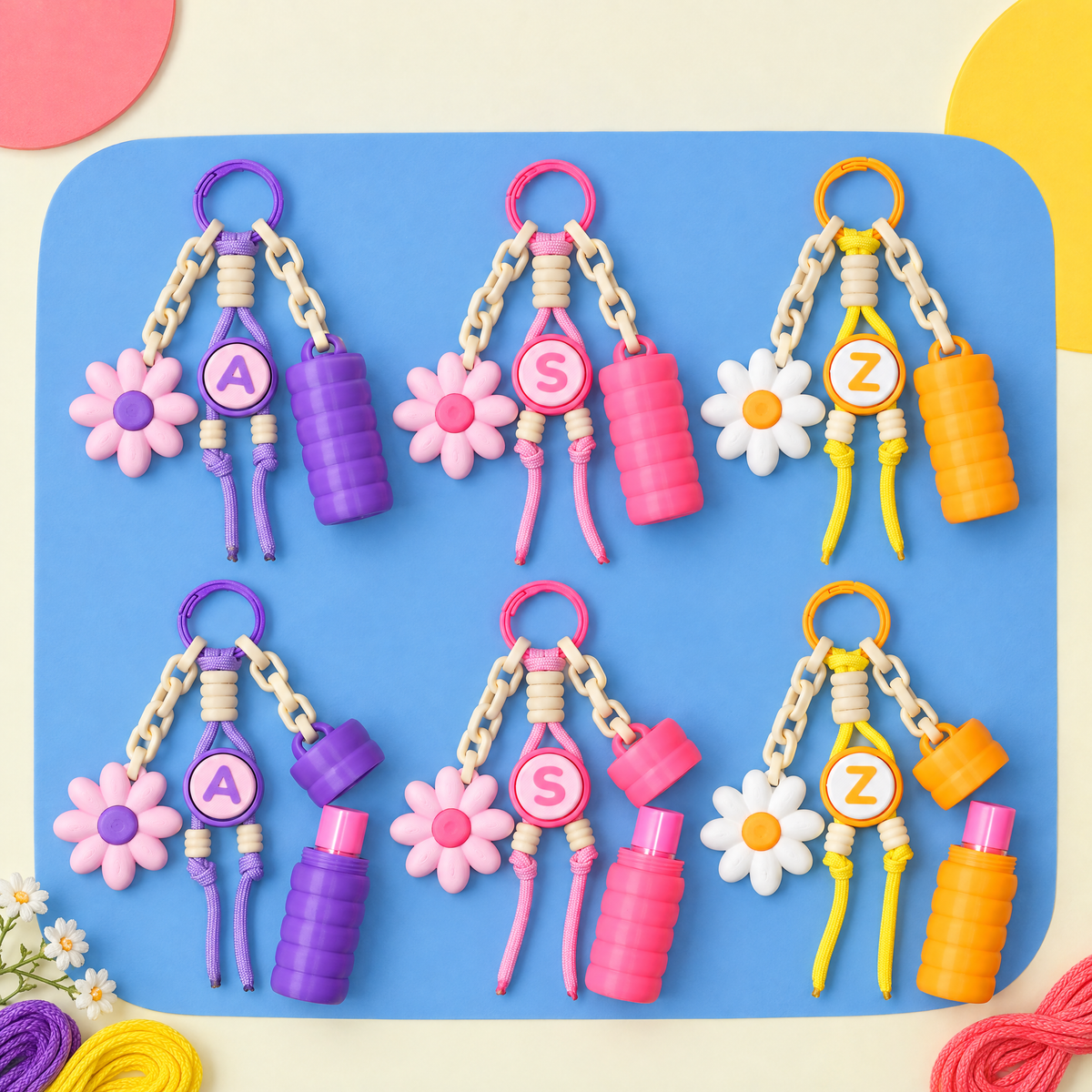 Lip Balm Kutulu Clicker'lı Anahtarlık
