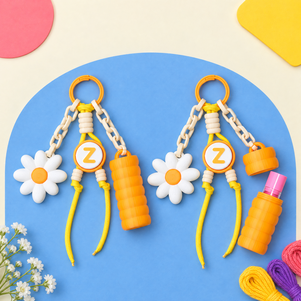 Lip Balm Kutulu Clicker'lı Anahtarlık