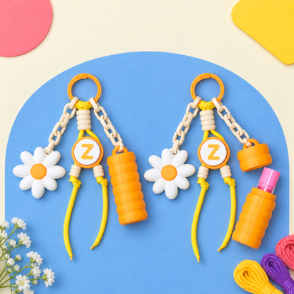 Lip Balm Kutulu Clicker'lı Anahtarlık